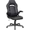 Global Industrial Racing/Gaming Chair, Mid Back, Synthetic Leather, Black 695854BK - alternate 1